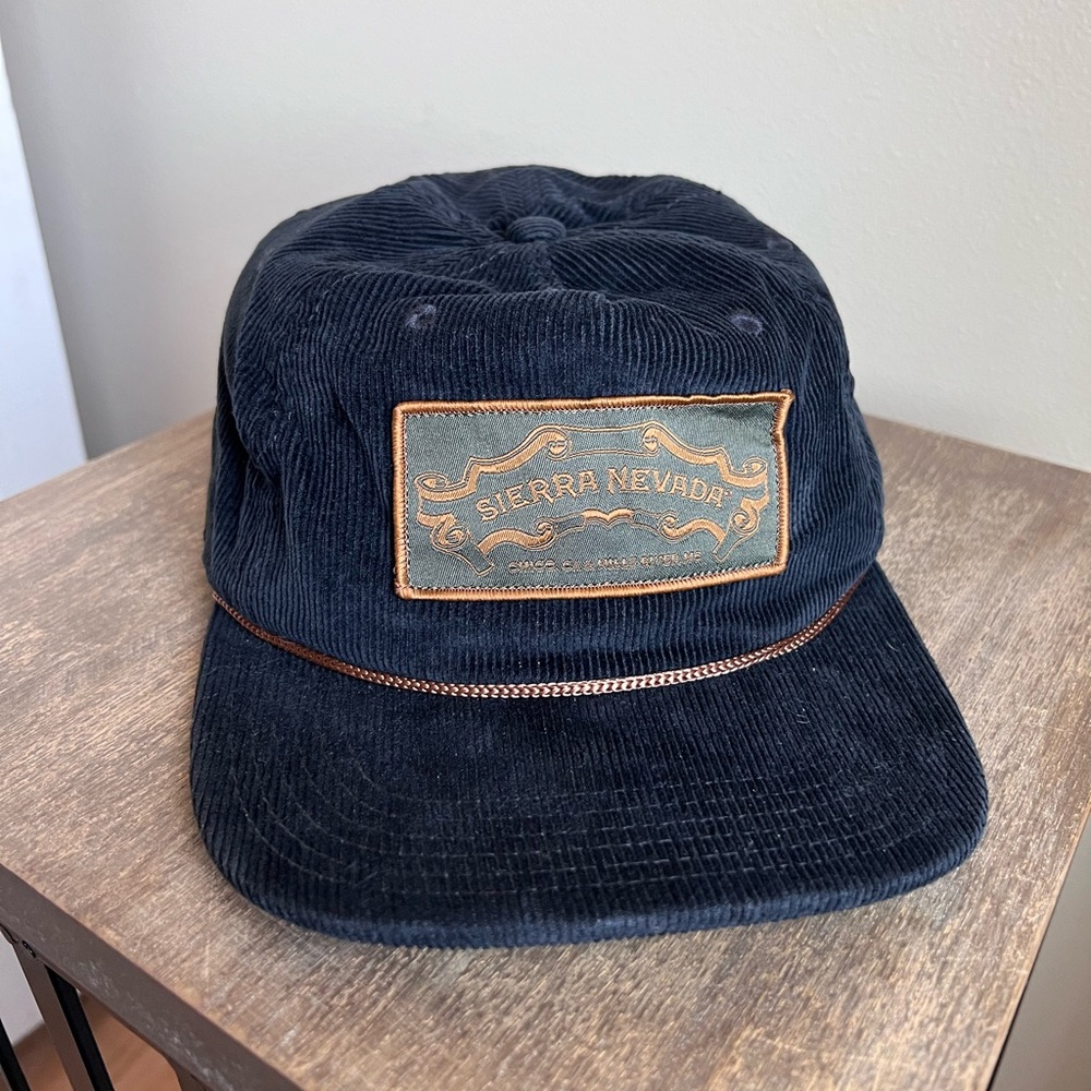 Sierra Nevada black corduroy snap back.